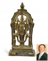 SOUTH EAST ASIAN GILT BRONZE F