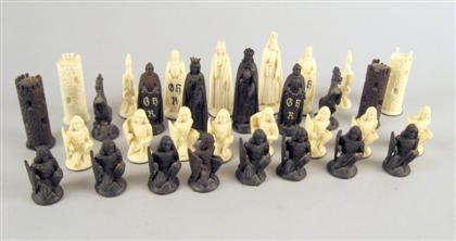 South German carved ivory and