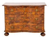 SOUTH GERMAN WALNUT THREE DRAW