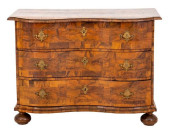 SOUTH GERMAN WALNUT THREE DRAW