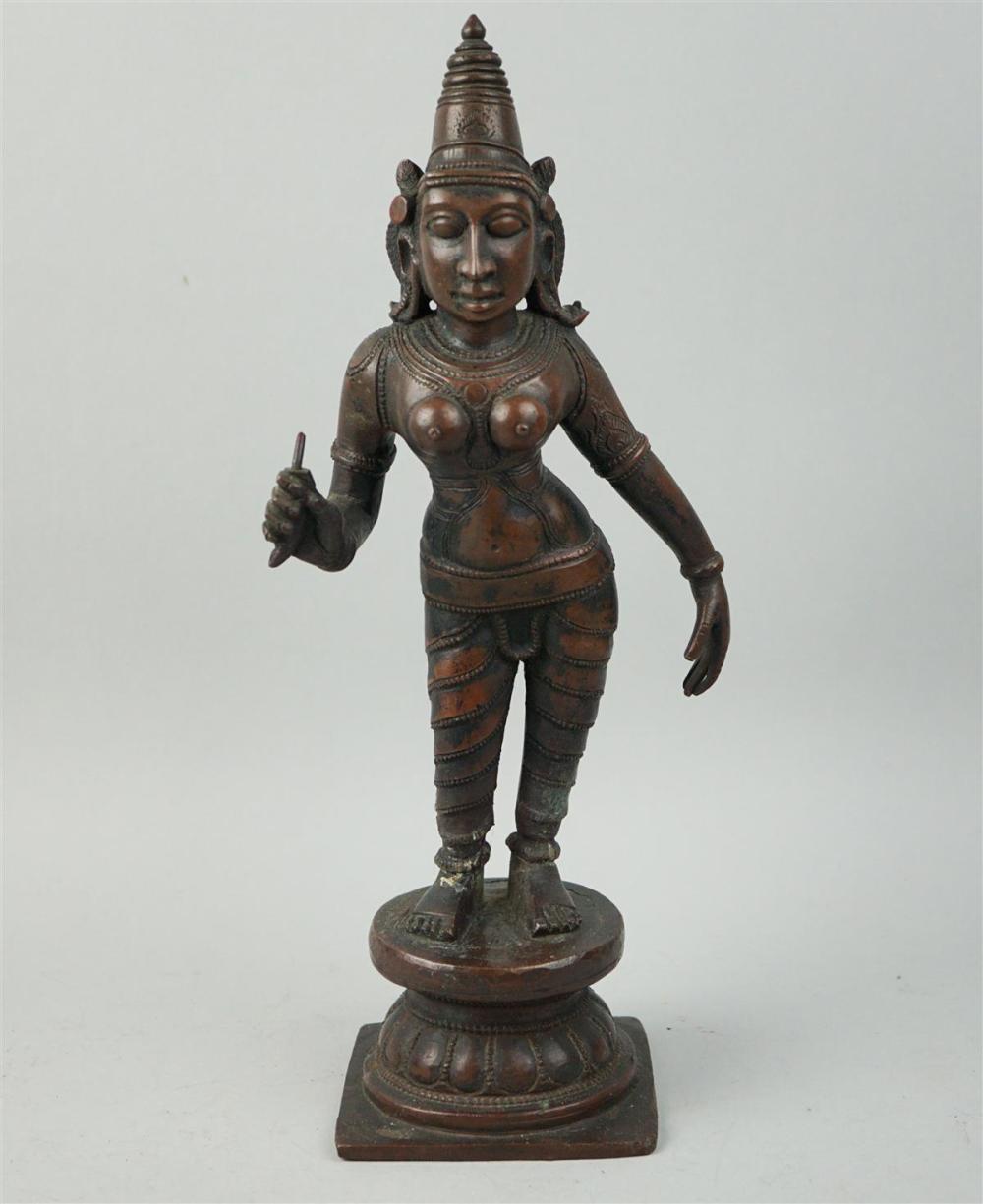 SOUTH INDIAN BRONZE FIGURE OF A