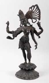 SOUTH INDIAN BRONZE FIGURE OF
