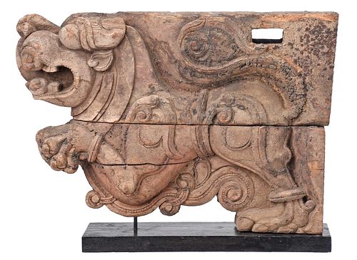 SOUTH INDIAN CARVED TEAK WOOD
