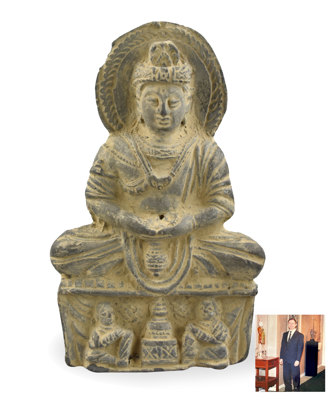 SOUTH INDIAN STONE CARVING OF