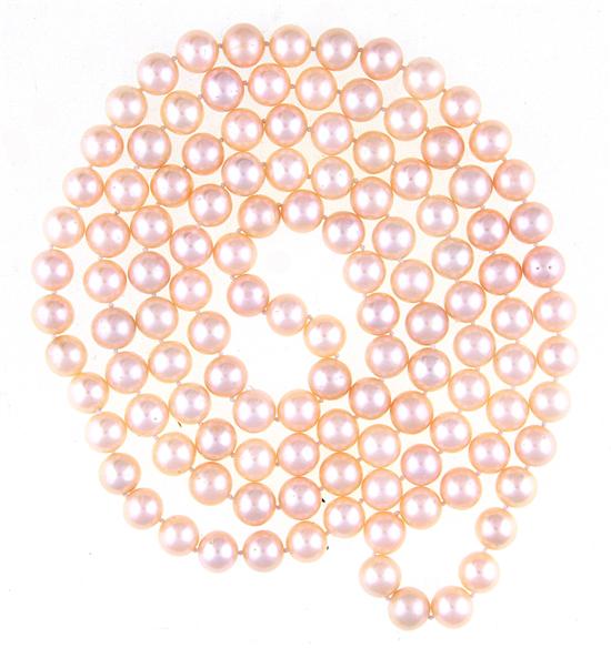 South Sea cultured pink pearl