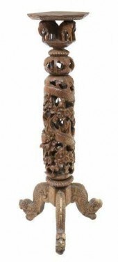 SOUTHEAST ASIA CARVED HARDWOOD