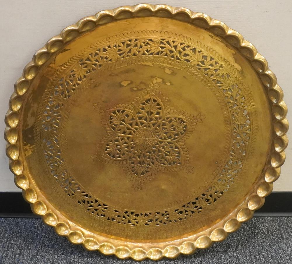 SOUTHEAST ASIAN BRASS PIERCED ROUND