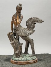 Southeast Asian bronze Kinnari