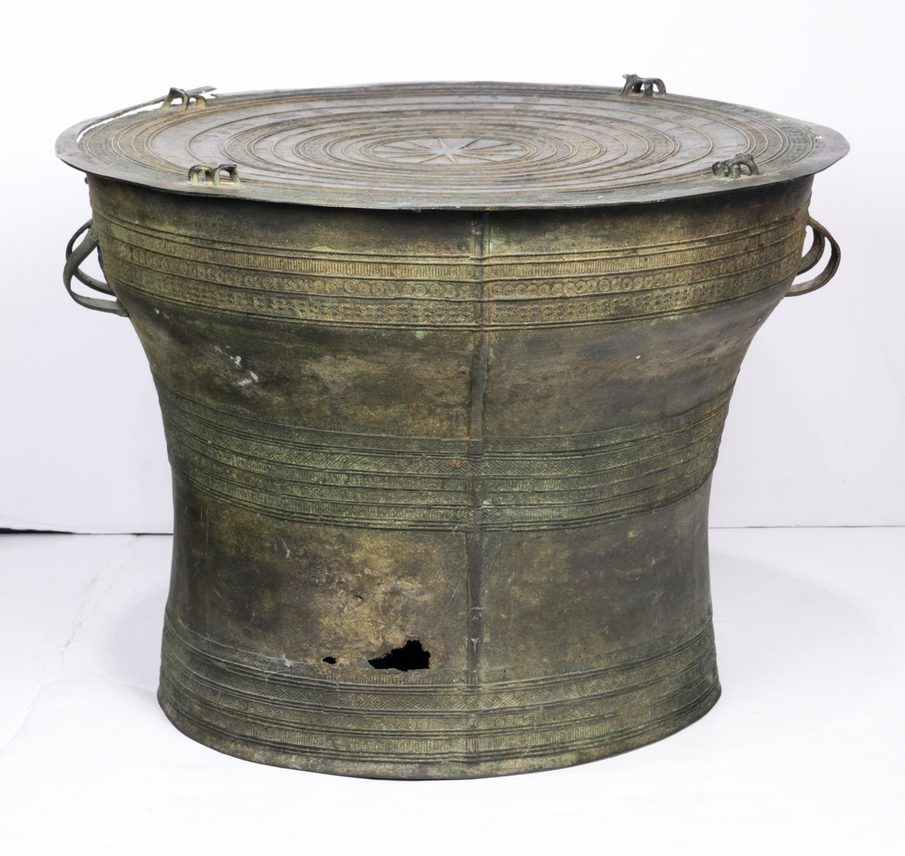 SOUTHEAST ASIAN BRONZE RAIN DRUM