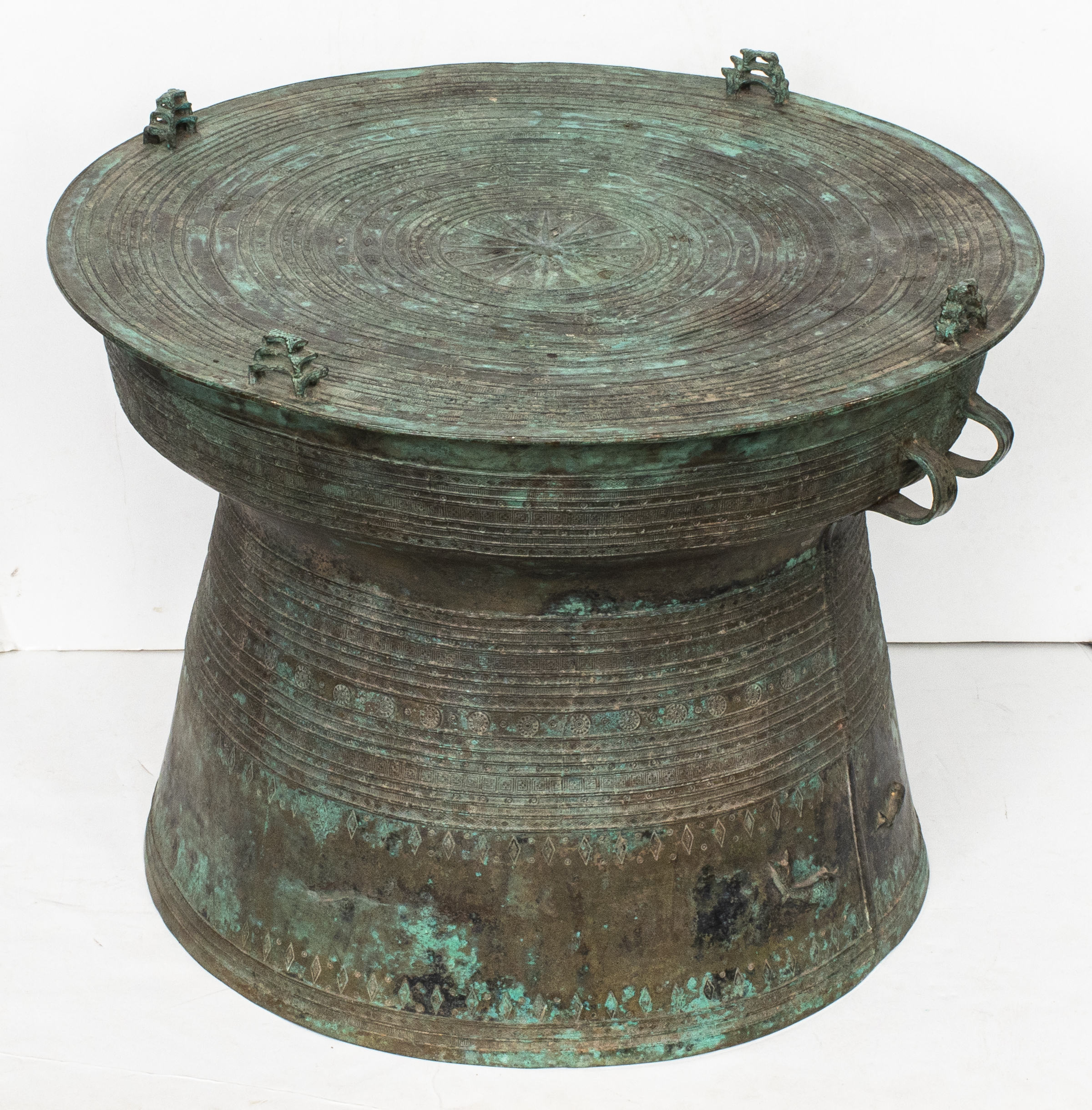 SOUTHEAST ASIAN BRONZE RAIN DRUM