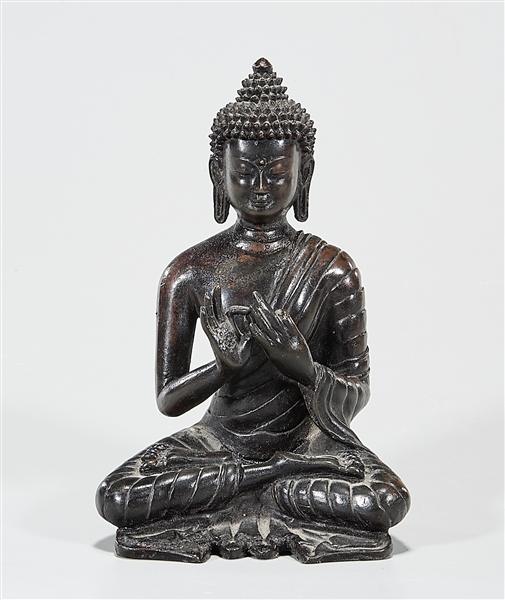 Southeast Asian bronze seated