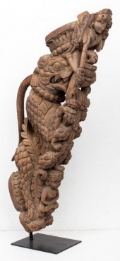 SOUTHEAST ASIAN CARVED ARCHITE