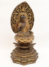 SOUTHEAST ASIAN CARVED GILTWOO