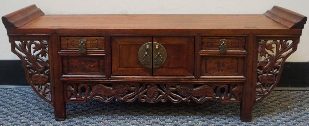SOUTHEAST ASIAN CARVED TEAK AND ELM