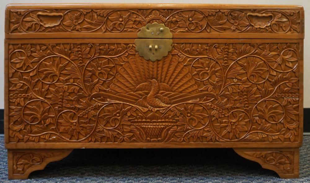 SOUTHEAST ASIAN CARVED TEAK BLANKET