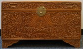 SOUTHEAST ASIAN CARVED TEAK BL