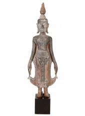 SOUTHEAST ASIAN CARVED WOOD BU