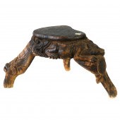 SOUTHEAST ASIAN CARVED WOOD TR