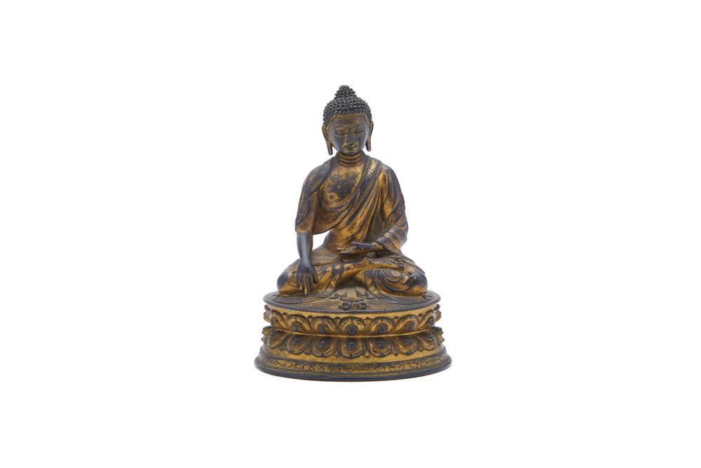 SOUTHEAST ASIAN GILT BRONZE