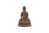 SOUTHEAST ASIAN GILT BRONZE FI