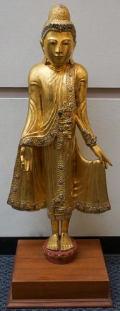 SOUTHEAST ASIAN GILT DECORATED