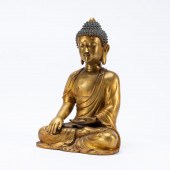 SOUTHEAST ASIAN GILT METAL SEA