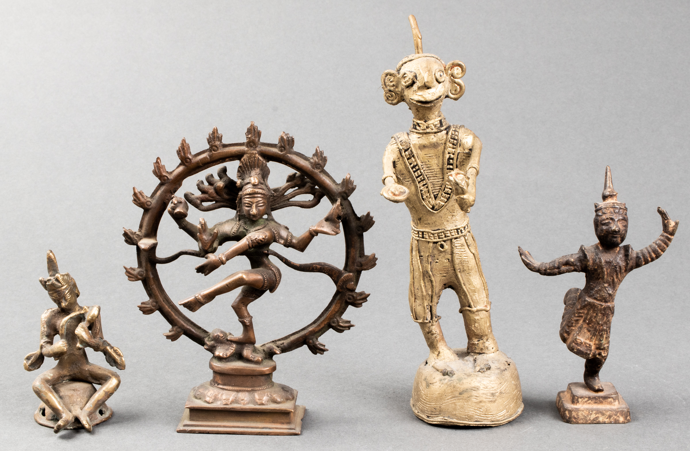 SOUTHEAST ASIAN GILT METAL TEMPLE