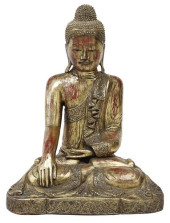 SOUTHEAST ASIAN GILT PAINTED B