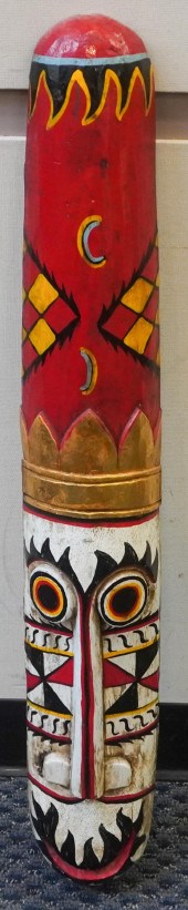 SOUTHEAST ASIAN PAINTED WOOD M