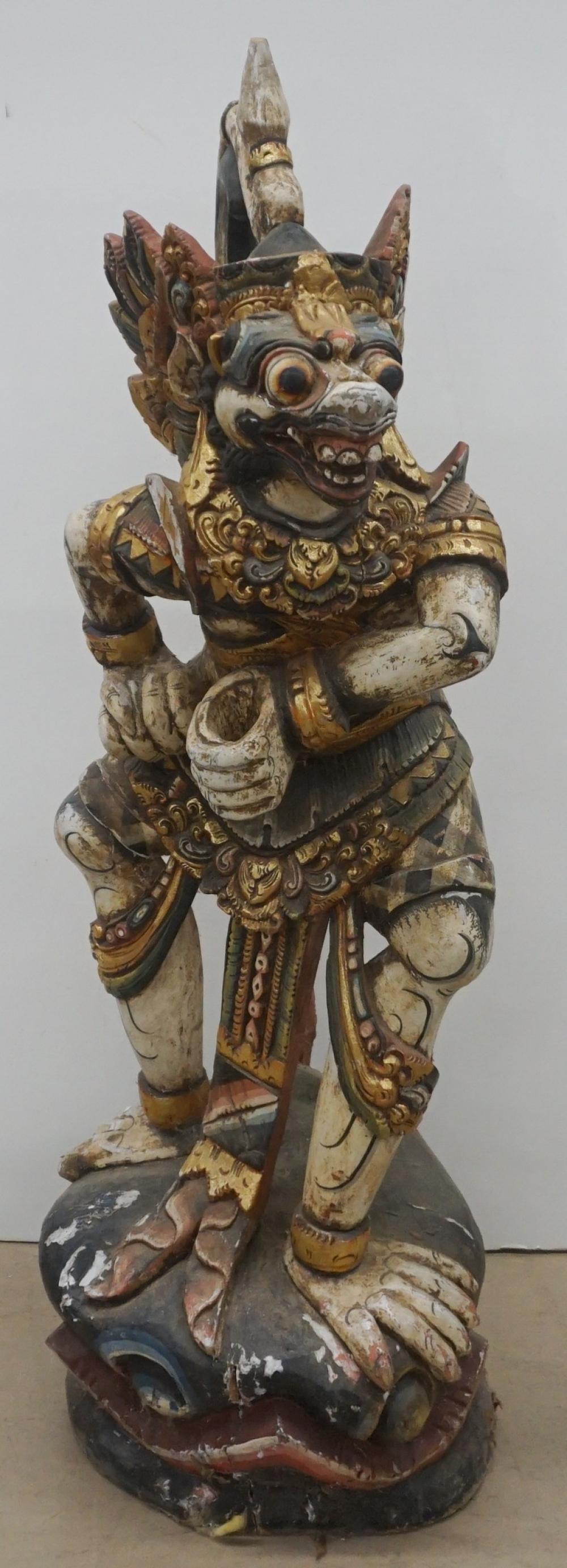 SOUTHEAST ASIAN PAINTED WOOD