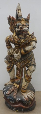 SOUTHEAST ASIAN PAINTED WOOD S
