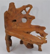 SOUTHEAST ASIAN ROOT CARVED TH