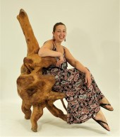 SOUTHEAST ASIAN ROOT CARVED TH