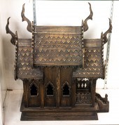 SOUTHEAST ASIAN WOOD MODEL OF