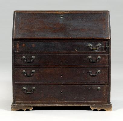 Southern Chippendale walnut desk,