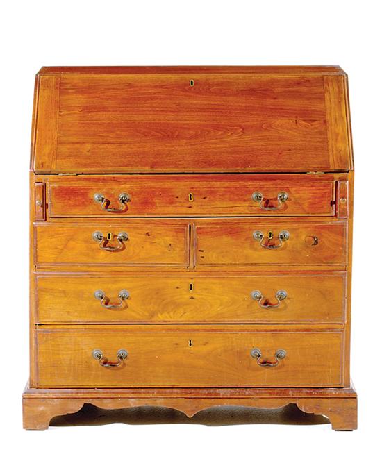 Southern Chippendale walnut slant