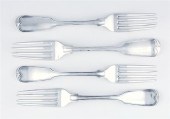 Southern coil silver forks set