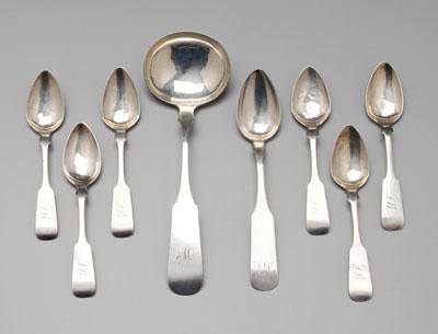 Southern coin silver flatware: