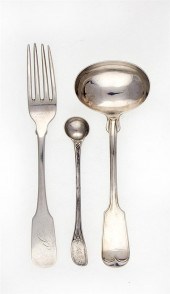 Southern coin silver fork by W