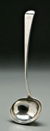 Southern coin silver ladle, do