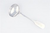 Southern coin silver ladle Wil