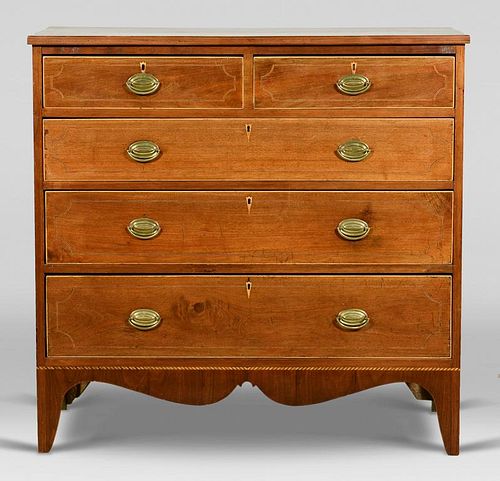 SOUTHERN FEDERAL INLAID CHEST OF