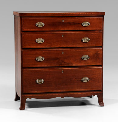 Southern Federal inlaid walnut