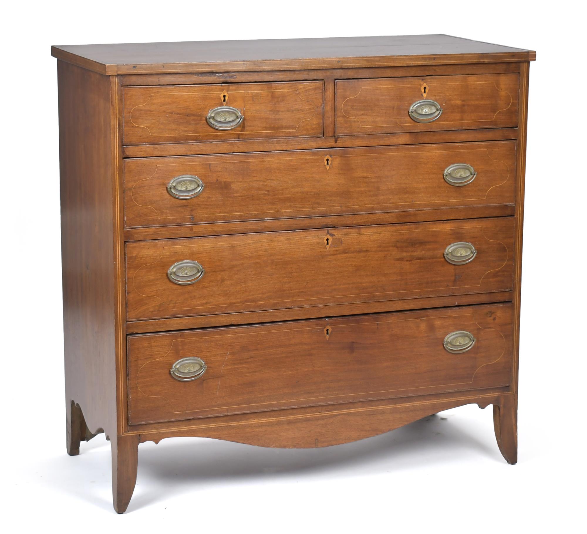 SOUTHERN FEDERAL WALNUT CHEST, CA