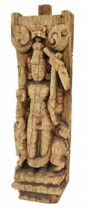 SOUTHERN INDIA HINDU CARVED TE