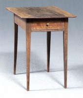 Southern inlaid walnut table,