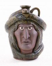 Southern pottery face jug Mich
