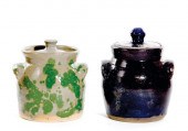 Southern stoneware cookie jars