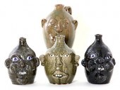 Southern stoneware face jugs b