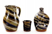 Southern stoneware pinch bottl